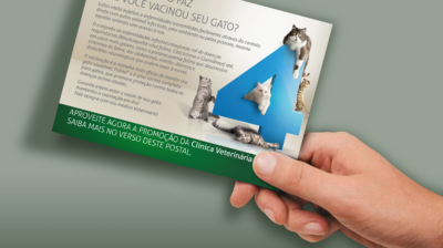 postal e convite de evento da gigatek revendedor pet