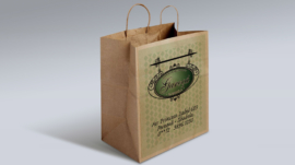 sacola de papel restaurante garoça ilhabela